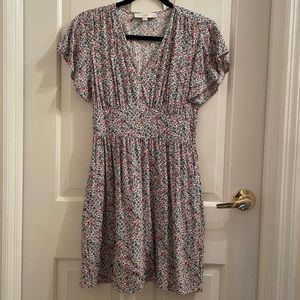 Loft Flutter Floral Dress